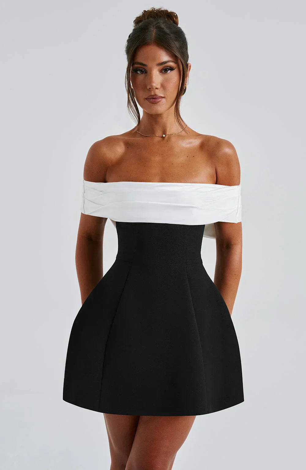 Women’s Mini Dress with Bow Detail | Clean Design