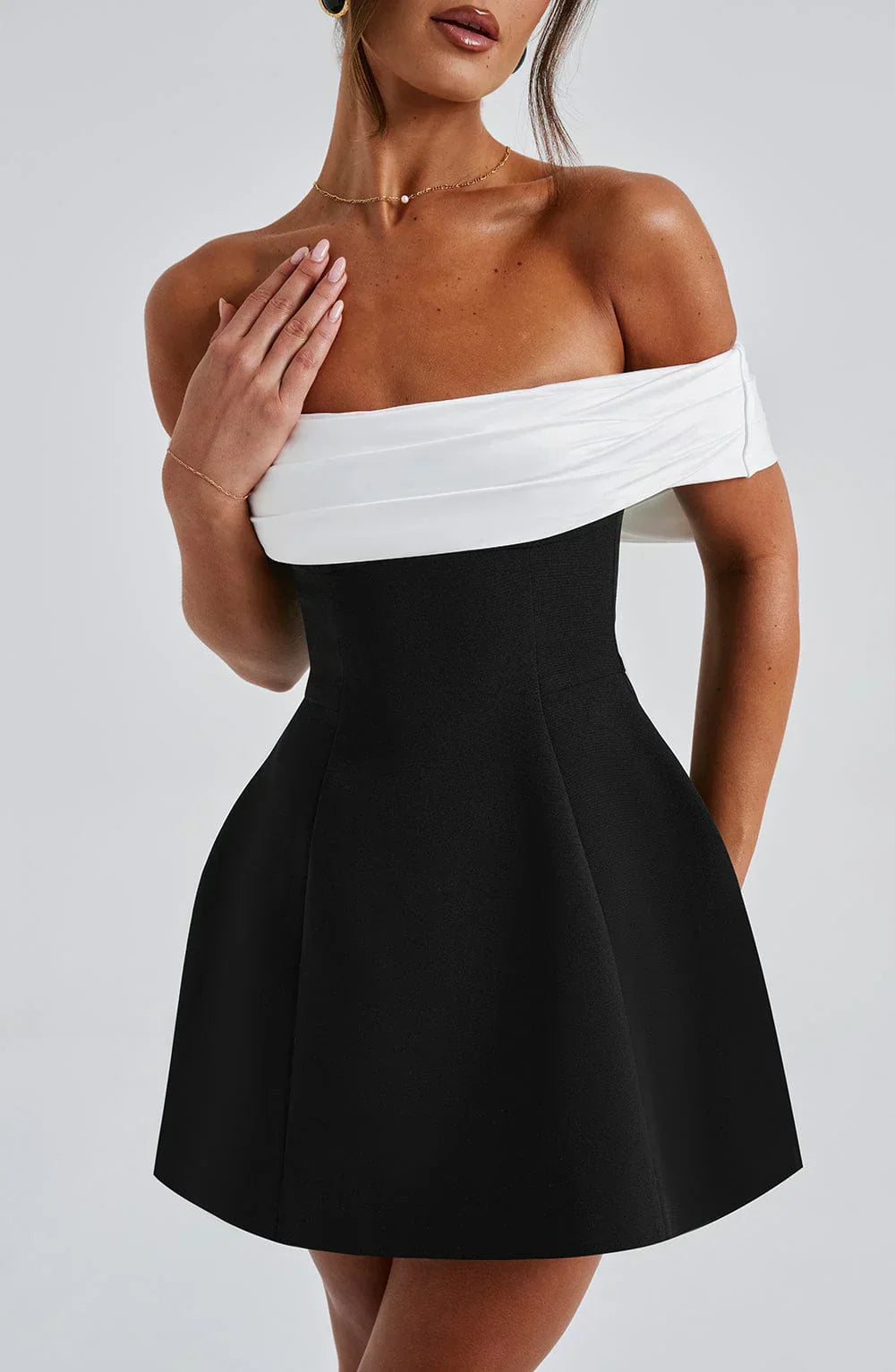 Women’s Mini Dress with Bow Detail | Clean Design