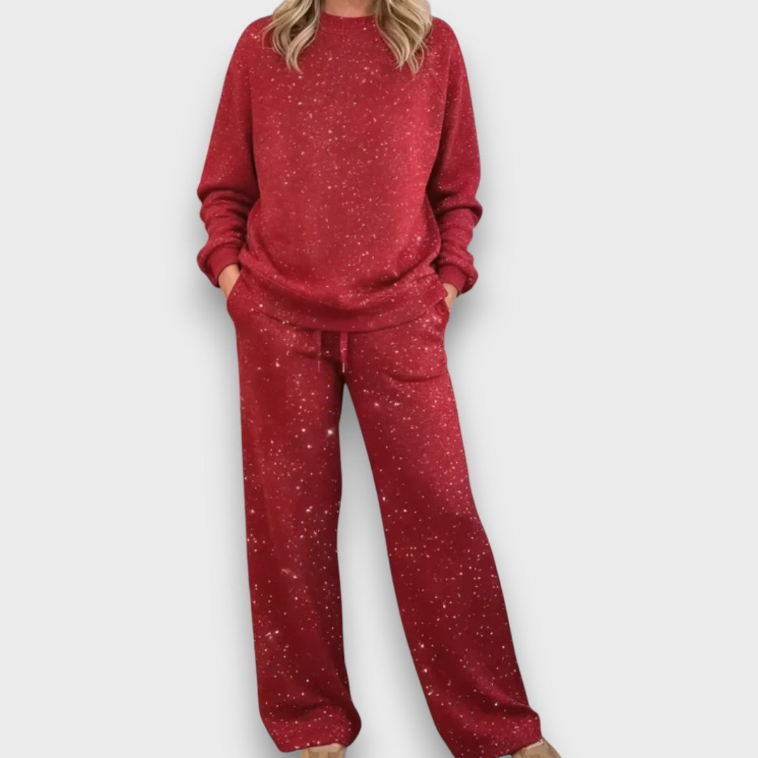 Women's Two-Piece Lounge Set with Soft Fabric and Relaxed Fit