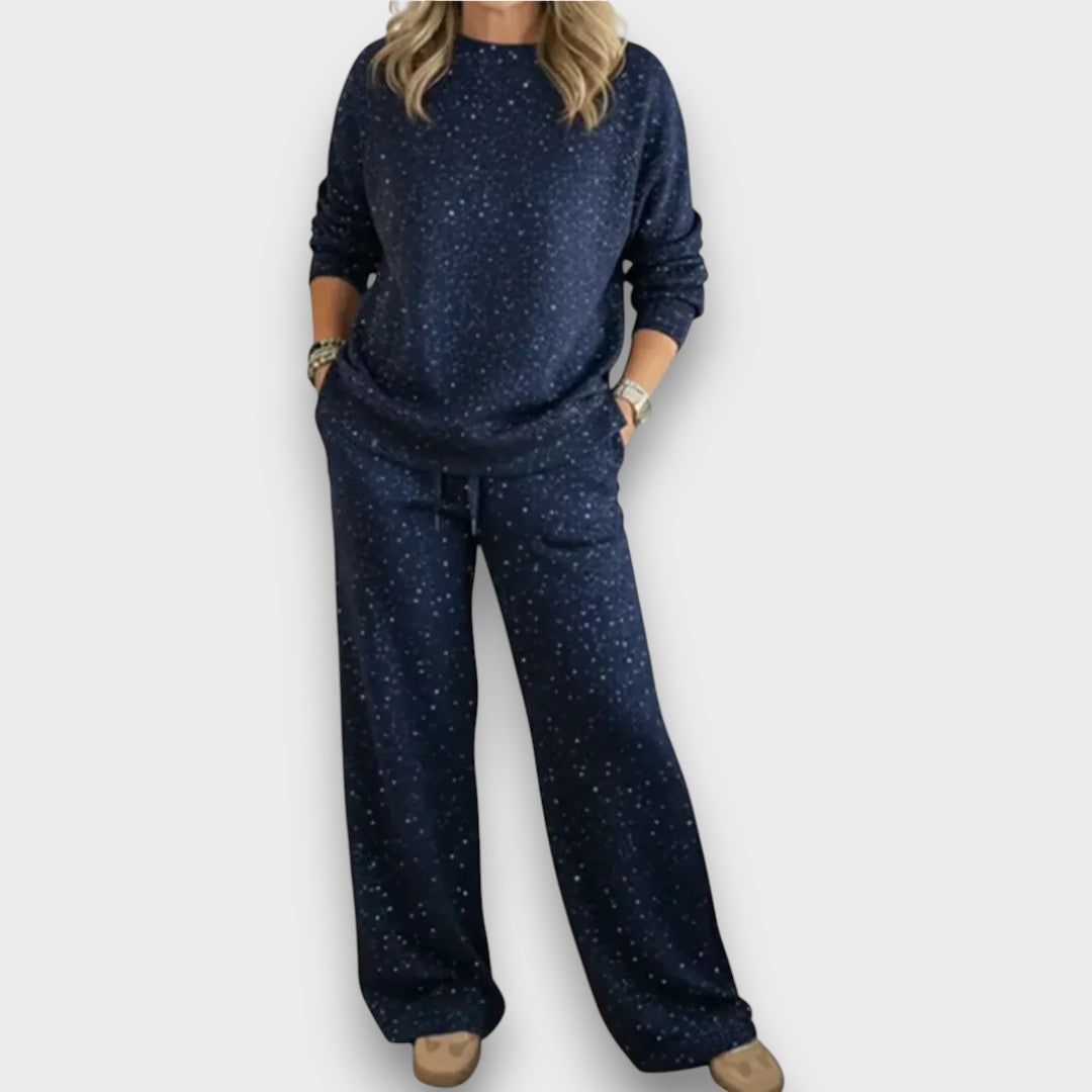 Women's Two-Piece Lounge Set with Soft Fabric and Relaxed Fit