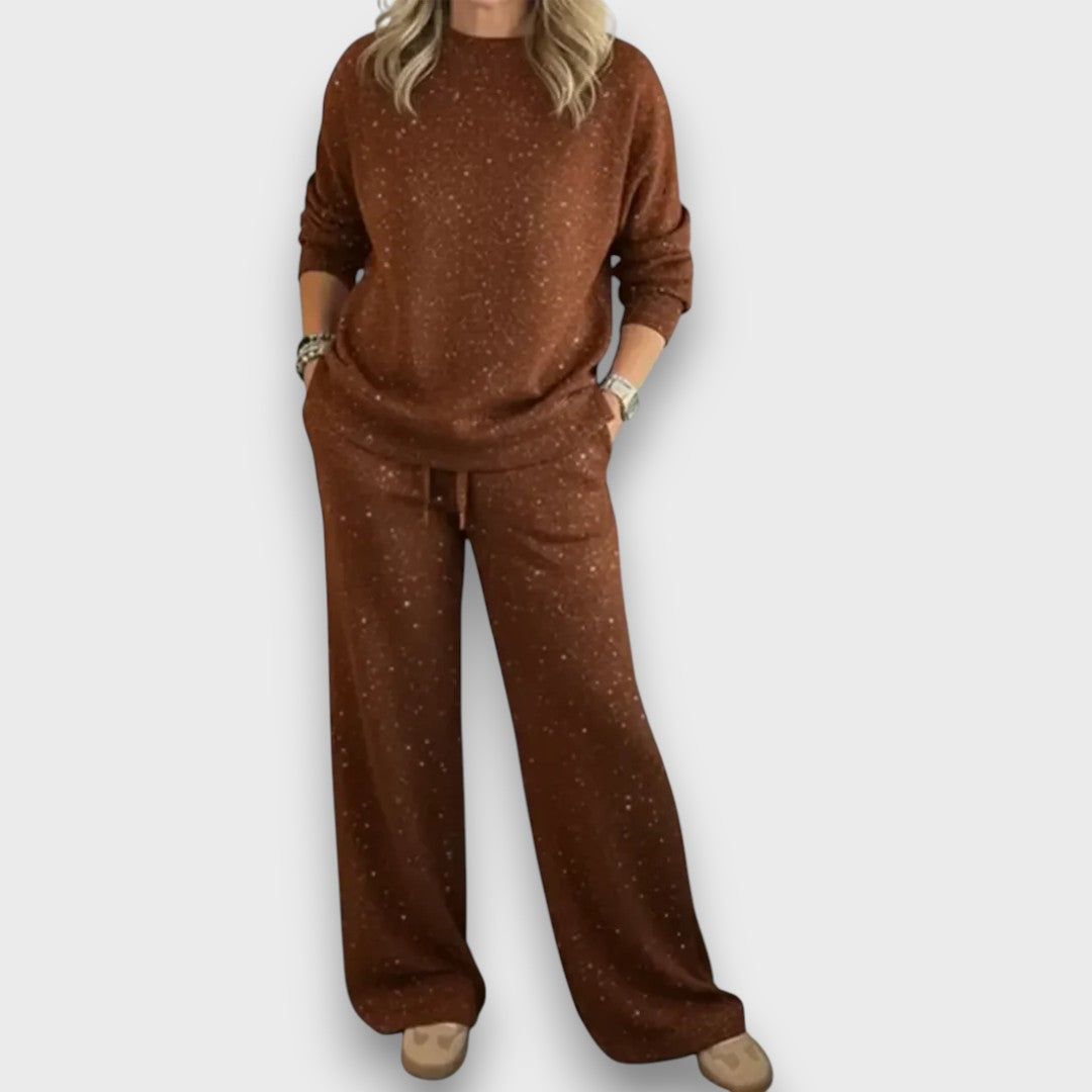 Women's Two-Piece Lounge Set with Soft Fabric and Relaxed Fit