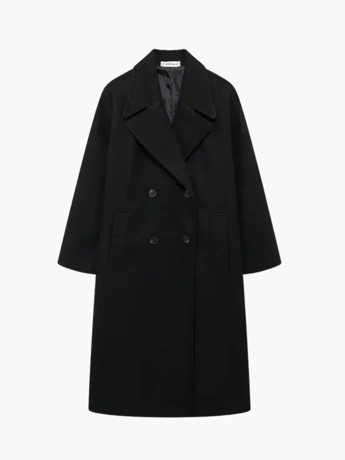 Oversized Double-Breasted Coat - Cozy and Chic