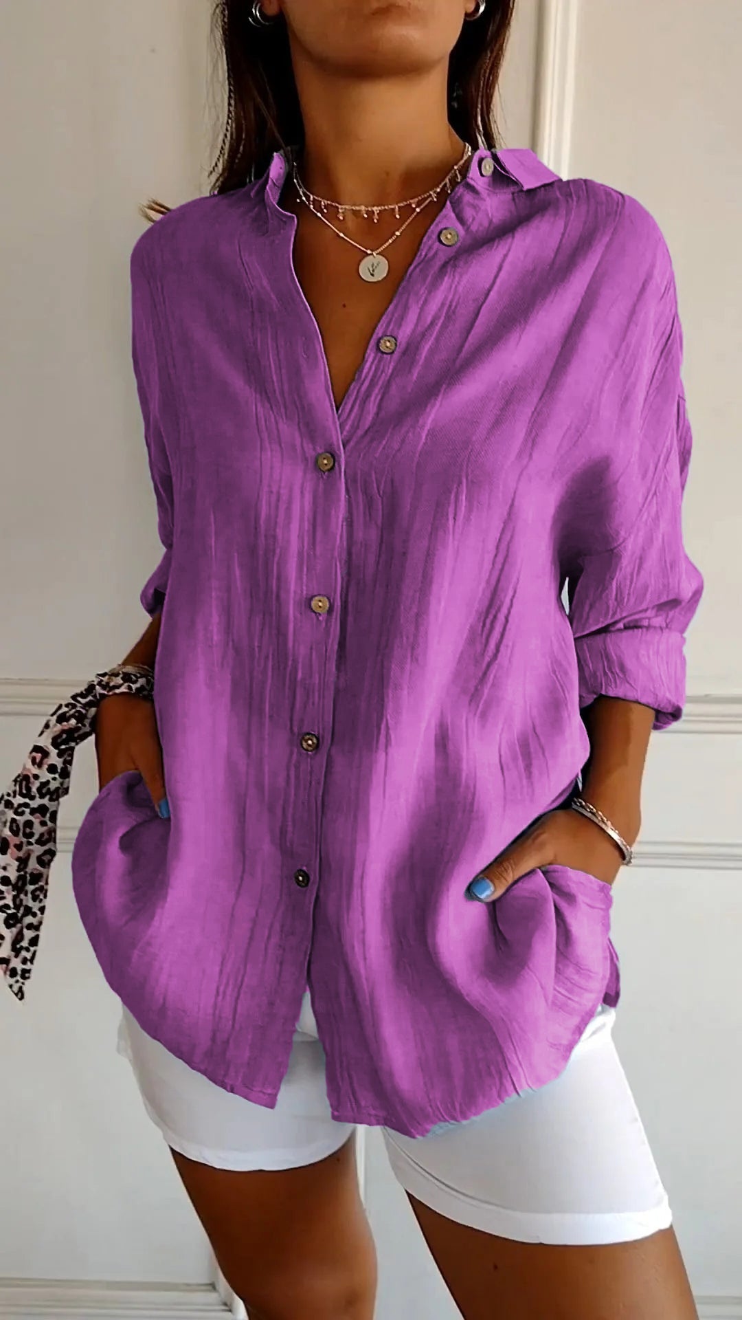 Women’s Button-Down Shirt | Clean Design