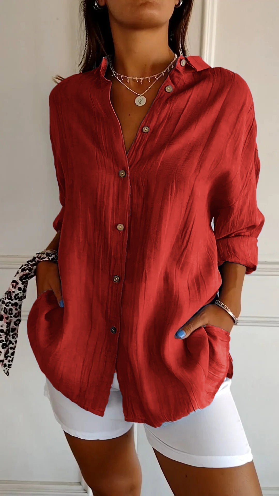 Women’s Button-Down Shirt | Clean Design