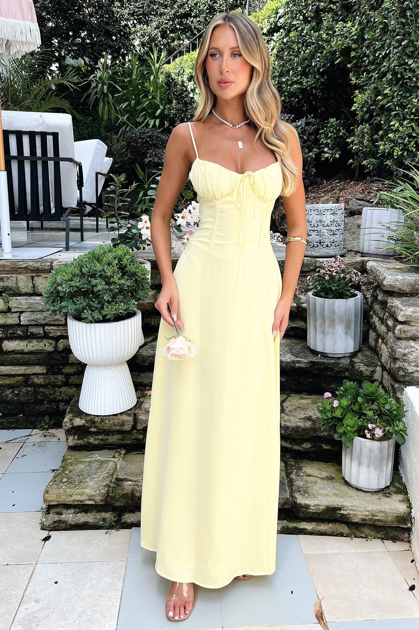 Women's Spaghetti Strap Wrap Maxi Dress with Flowing Design and Versatile Style
