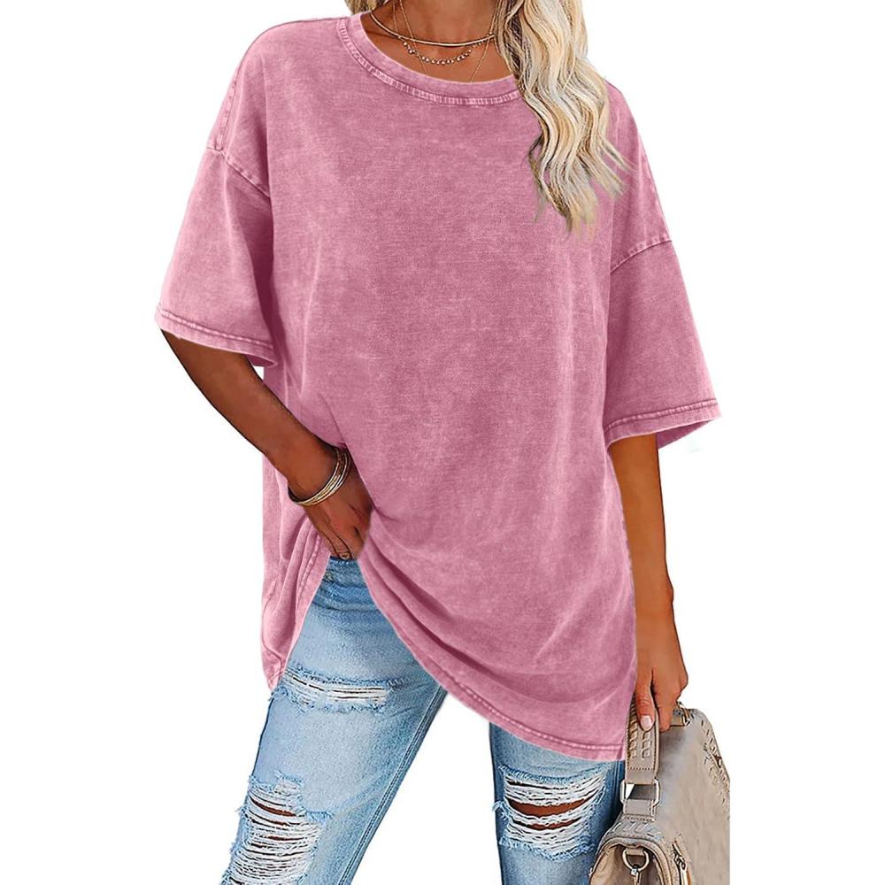 Women's Vintage T-Shirt with Oversized Fit and Soft Fabric