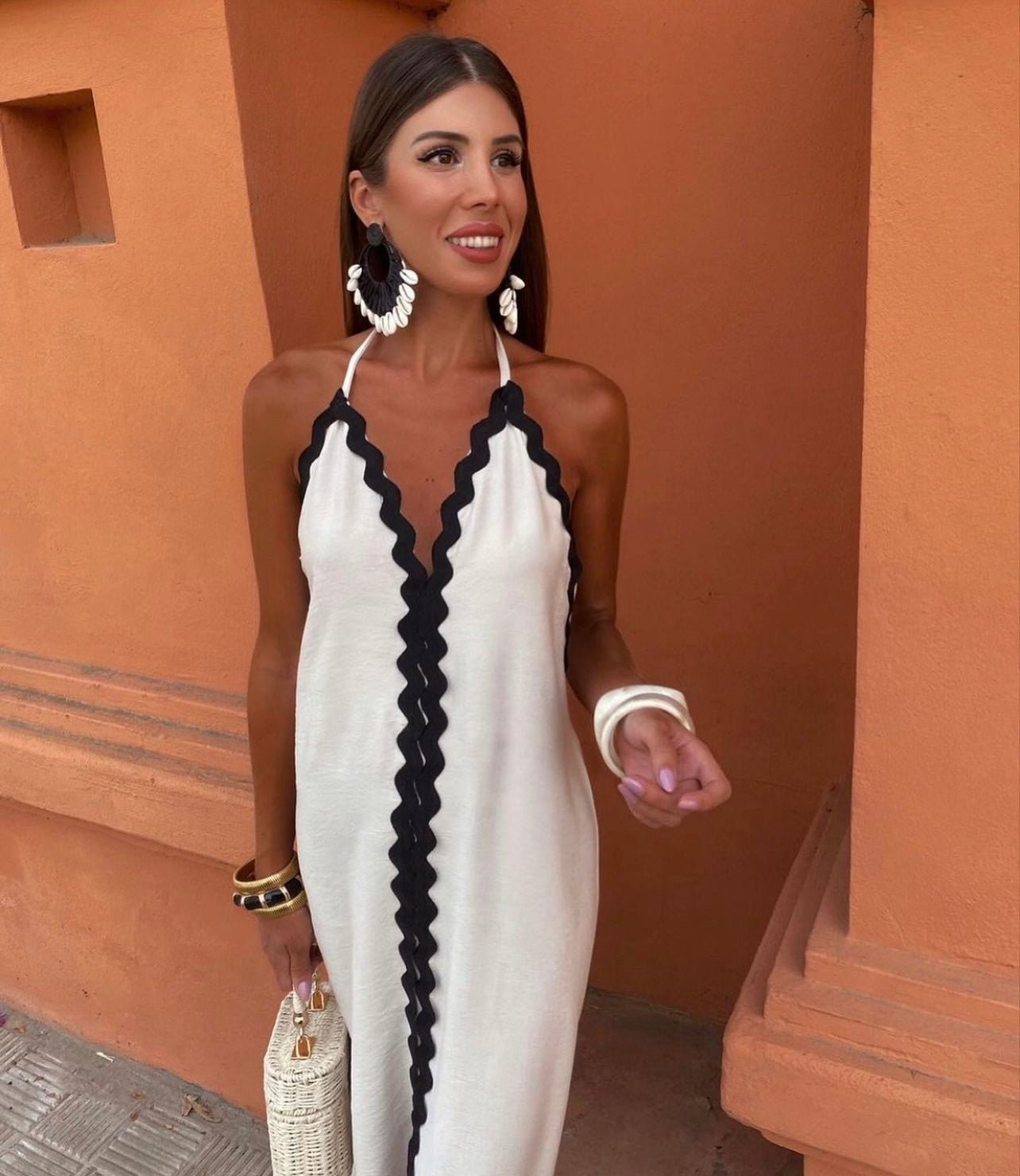 Women's Wrap Dress with Adjustable Tie and Flattering Fit