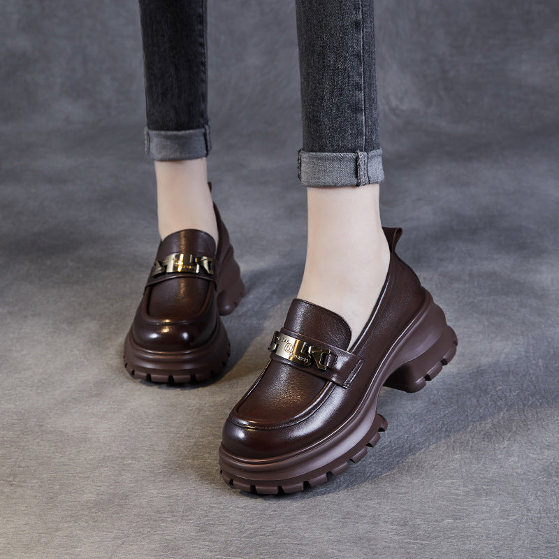 Women’s Platform Loafers | Chain Detail