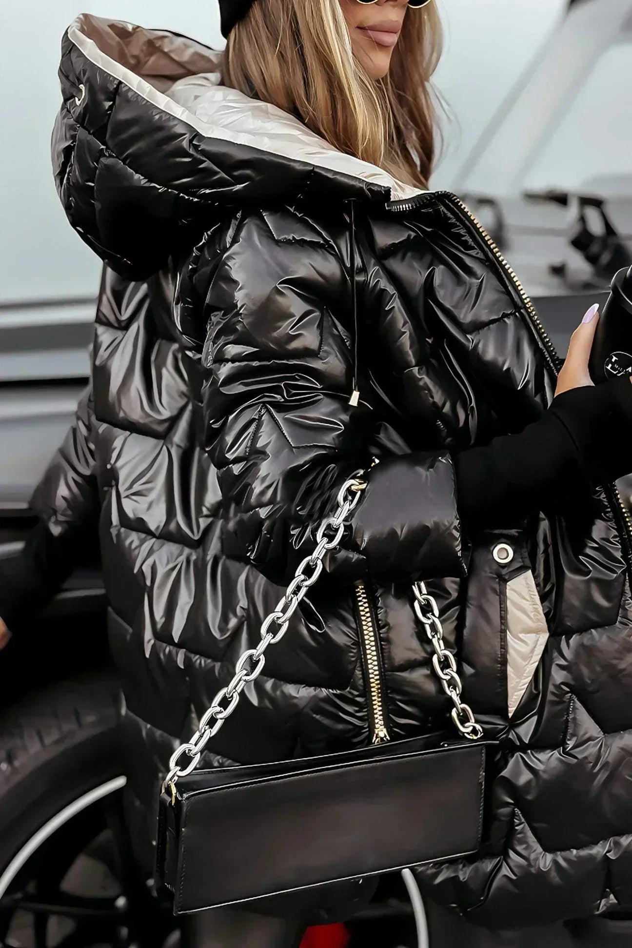 Women's Winter Coat with Insulated Design and Adjustable Hood