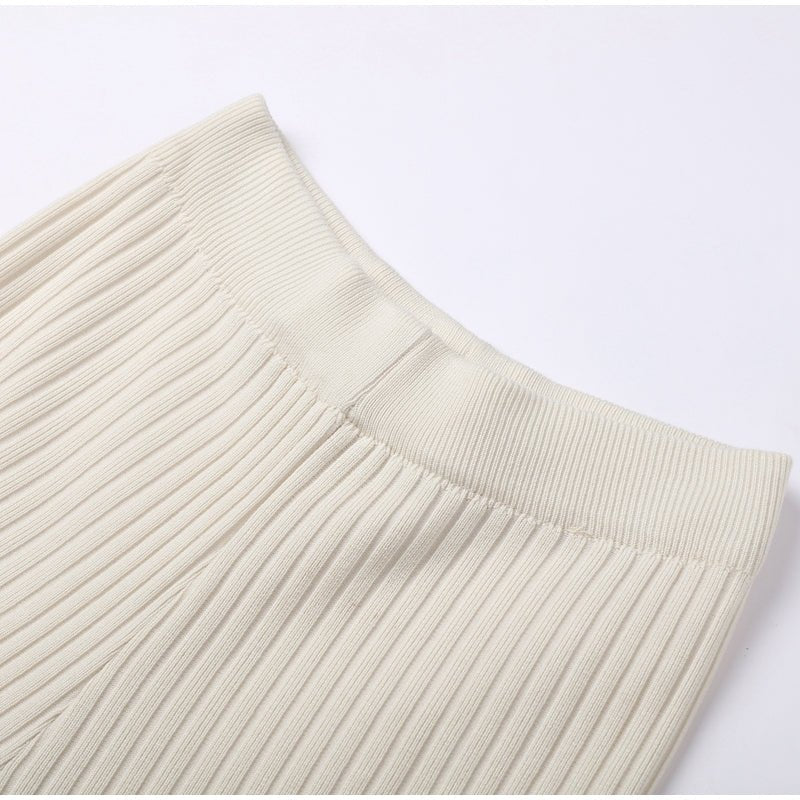 Women's Knitted Two-Piece Set with Relaxed Fit and Versatile Style