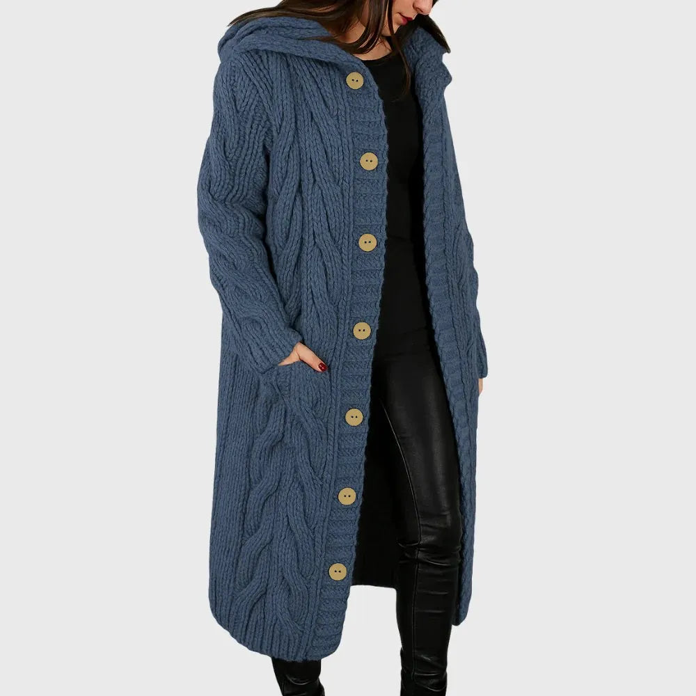 Women's Cozy Outerwear Coat with Warmth and Functional Pockets