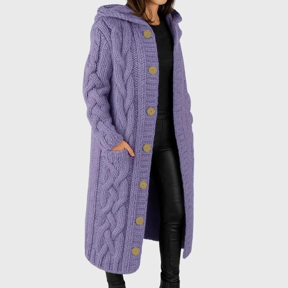 Women's Cozy Outerwear Coat with Warmth and Functional Pockets