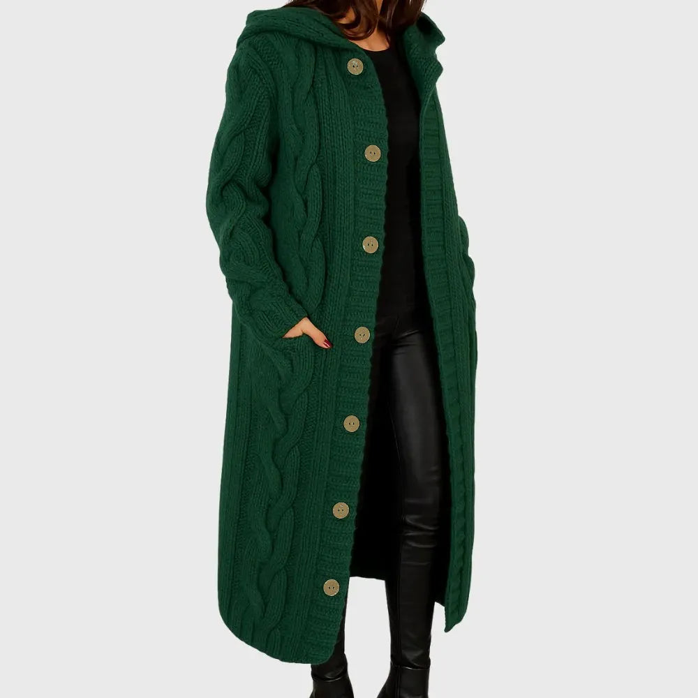 Women's Cozy Outerwear Coat with Warmth and Functional Pockets