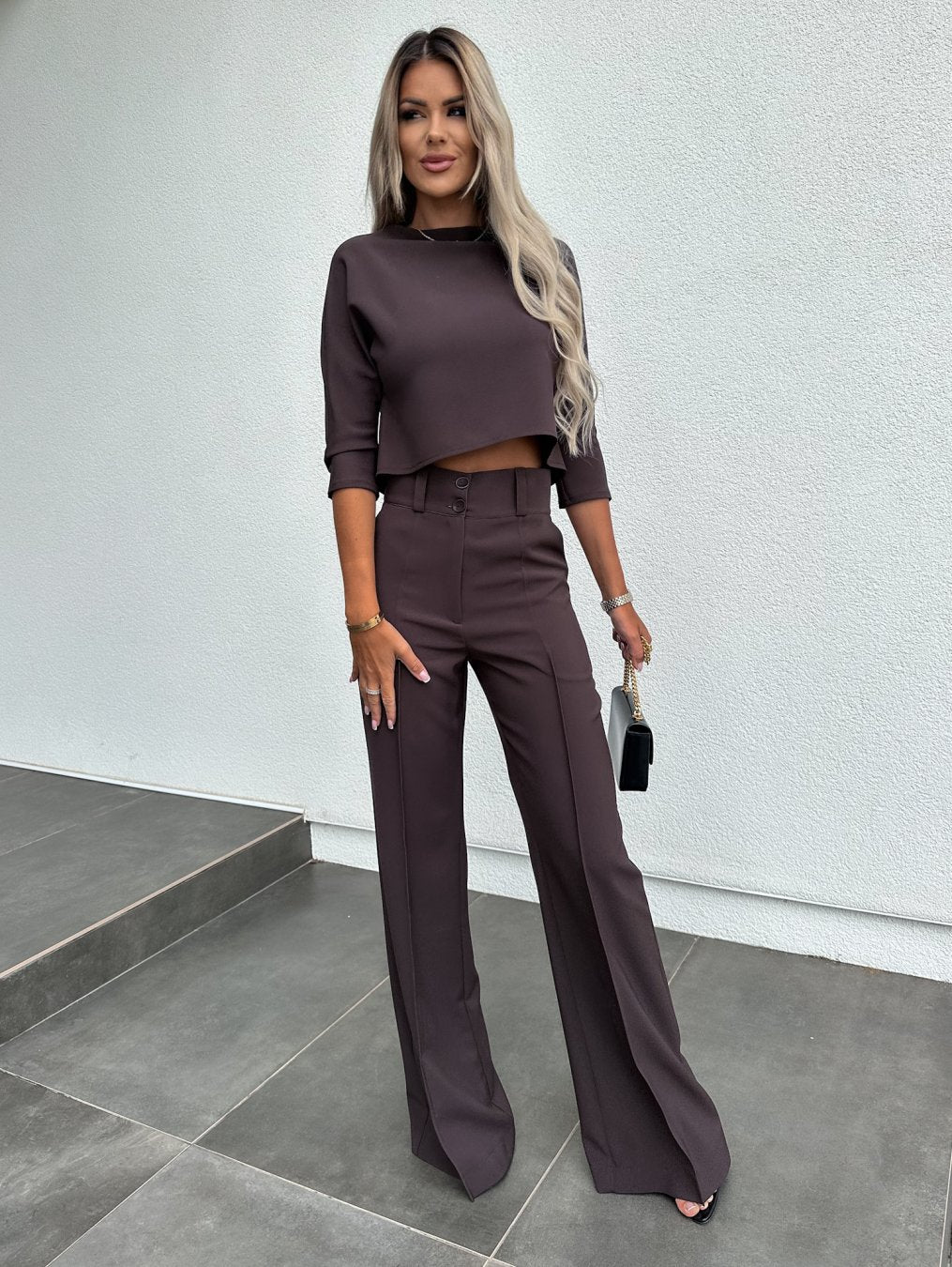 Women's Two-Piece Lounge Set with Relaxed Fit and Soft Fabric