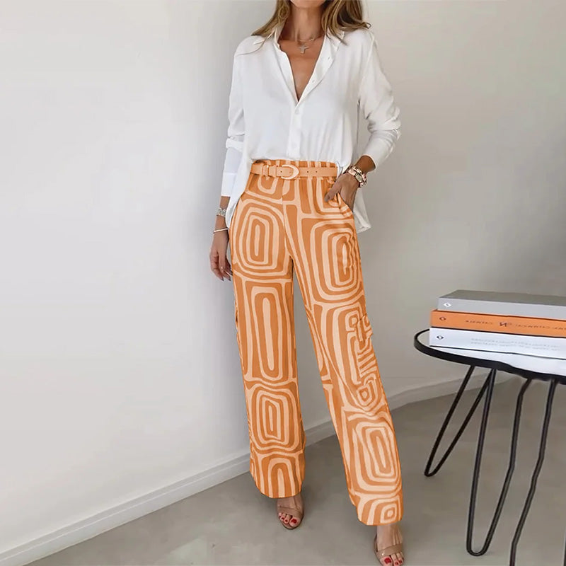 Women's Two-Piece Set with Versatile Style and Comfortable Fit