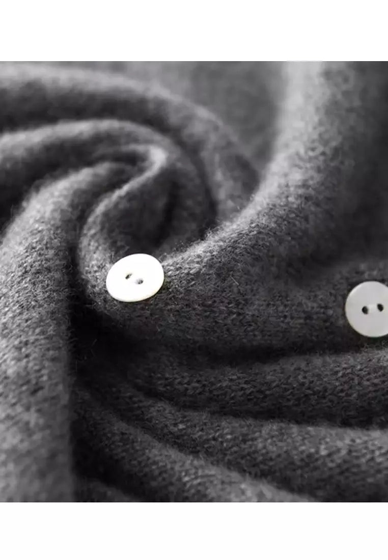 Women’s Button Front Cardigan | Gray Color