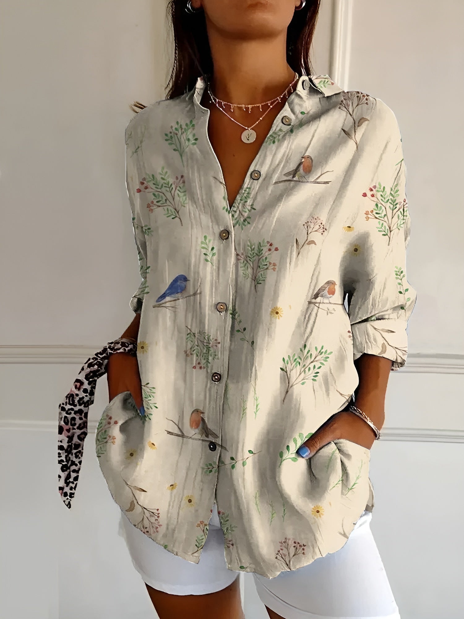 Women’s Button-Down Shirt | Long-Sleeve Design