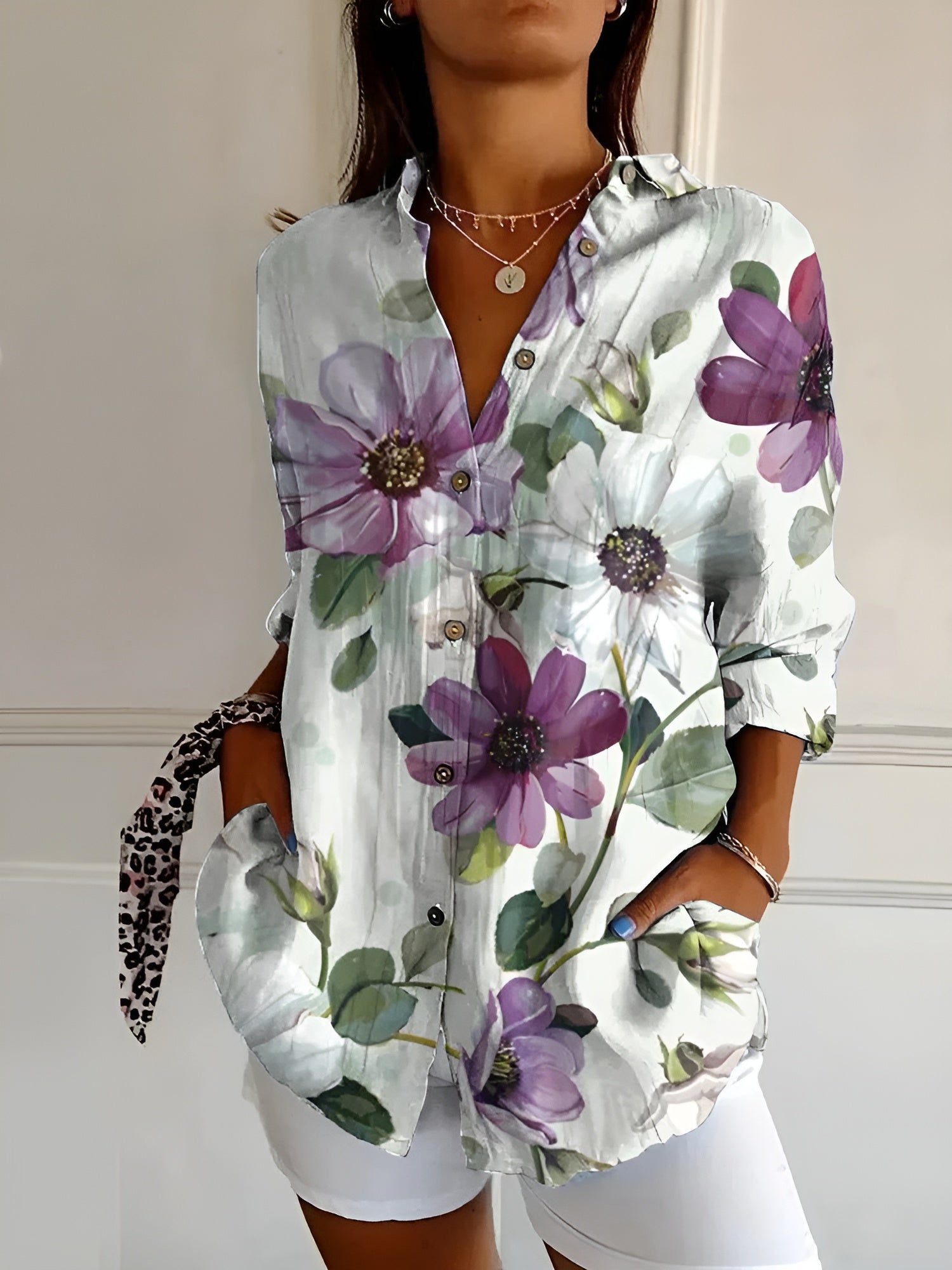 Women’s Button-Down Shirt | Long-Sleeve Design