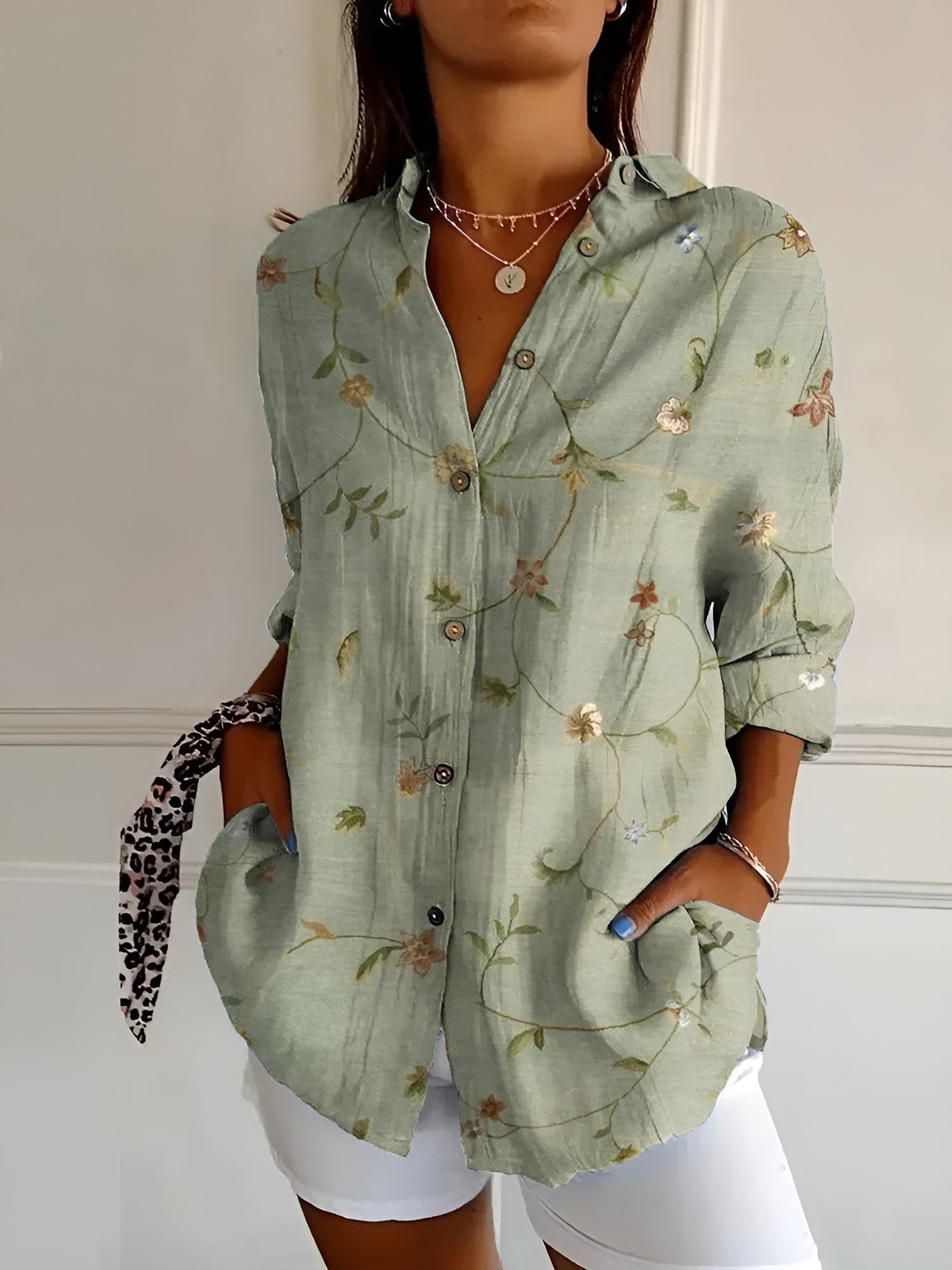 Women’s Button-Down Shirt | Long-Sleeve Design