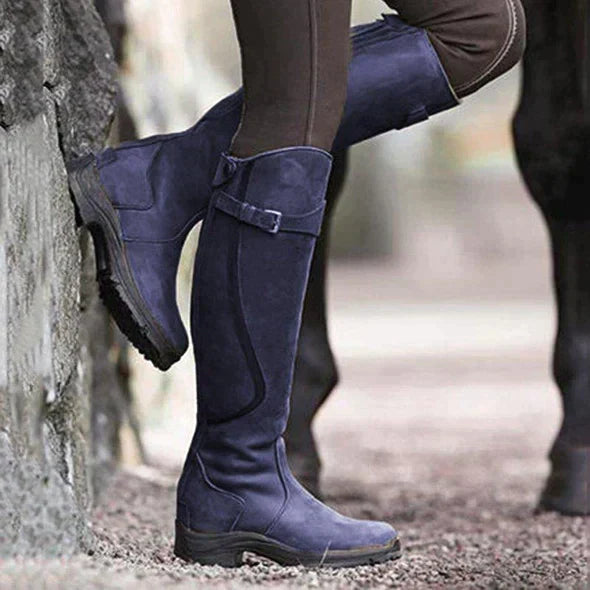 Women’s Knee-High Boots | Buckle Detail
