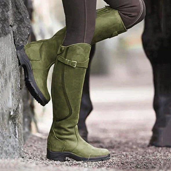 Women’s Knee-High Boots | Buckle Detail